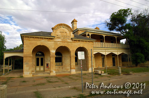 Historic Wilcannia Post Office, on the Barrier Highway, NSW Australia. Photo copyright Peter Andrews, Outimage Australia.