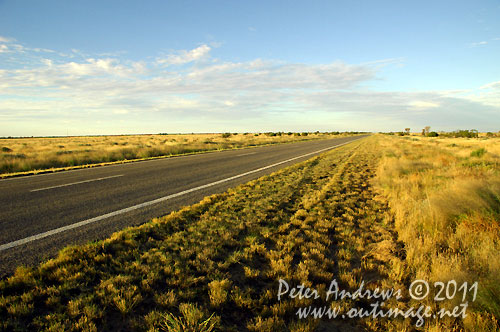 From Wilcannia to Broken Hill on the Barrier Highway, NSW Australia.  Photo copyright Peter Andrews, Outimage Australia.
