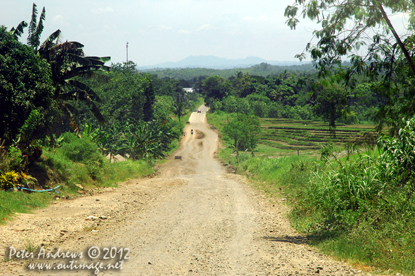Incomplete road construction on the Paco Roxas - Arakan Road, Cotabato Province, Mindanao, Philippines. Photo copyright Peter Andrews, Outimage Australia.
