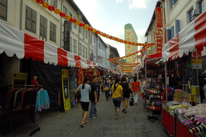 Walking from Circular Road to Chinatown in Singapore as the city prepares for the Lunar New Year.