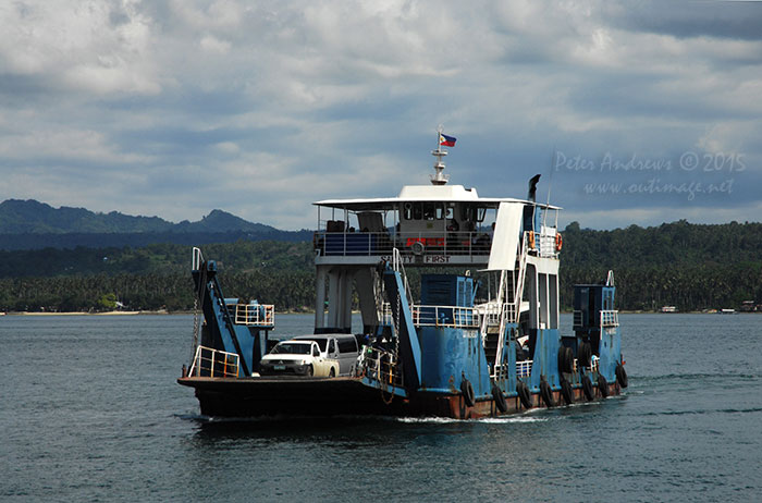 One of the smaller vehicle ferries to Samal Island from Davao City.