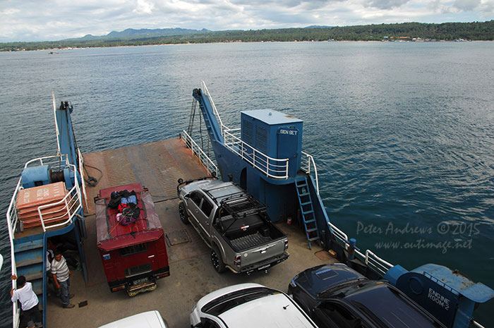 On the vehicle ferry to Samal Island from Sasa Barge Wharf, Davao City.