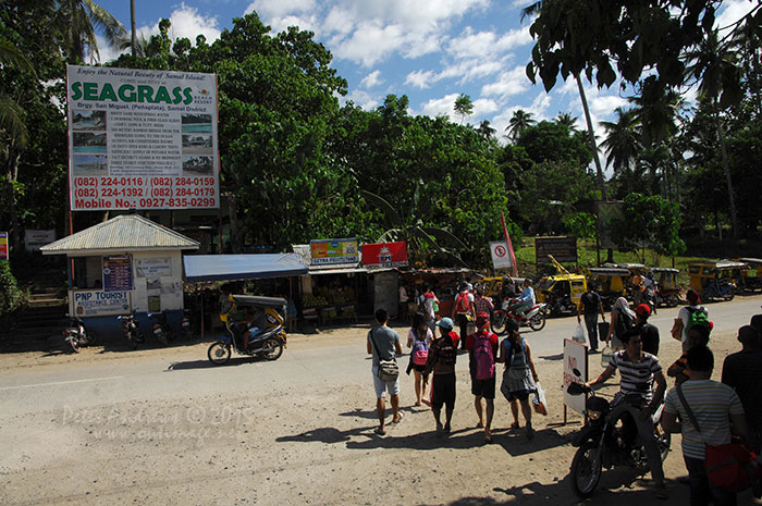 Arrival at Samal Island after a ferry passage from Davao City.