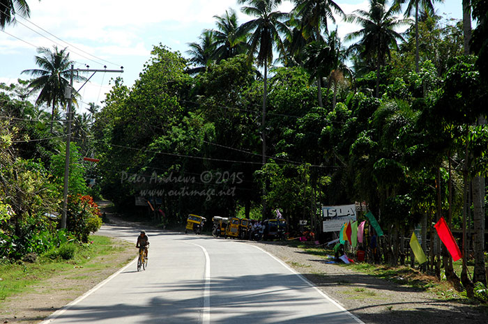 Driving down Circumferencial Road, the main road from Samal Island Ferry Terminal.