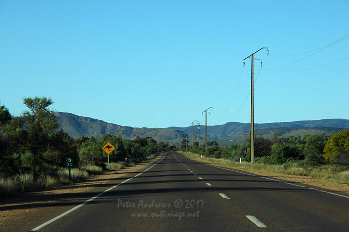 Views along the road to Quorn through the South Flinders Ranges, South Australia.