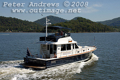The 47 Eastbay Flybridge on the Hawkesbury River.