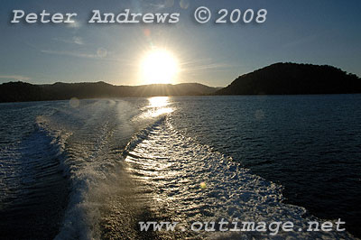 Sunset on the Hawkesbury River.