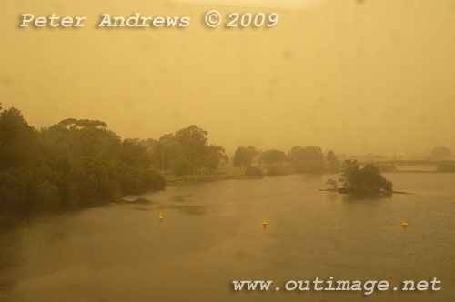 The Cooks River looking towards Sydney Airport, around 07:55 AEST. Photo copyright Peter Andrews, Outimage.