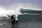 Surfing the back of an East Coast Low at Coledale.