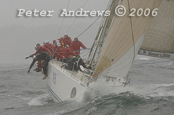 A picture of the Corby 49 taken during the 2006 Rolex Trophy Ratings Series that was Chris Dare's 'Flirt' is now Alan Brierty's 'Limit'.
