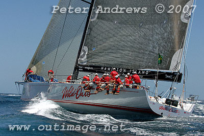 Wild Oats well on its way to Hobart.