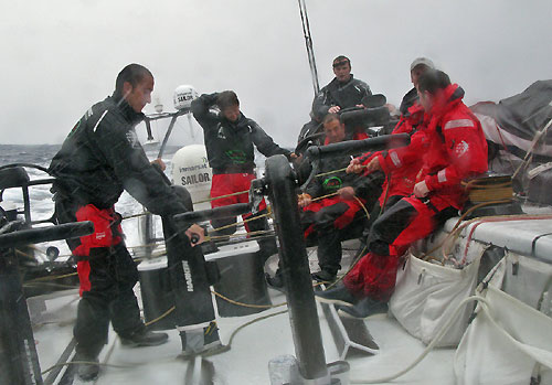 The Green Dragon crew hit rough weather on leg 1 of the Volvo Ocean Race. Photo copyright Guo Chuan - Green Dragon Racing - Volvo Ocean Race.