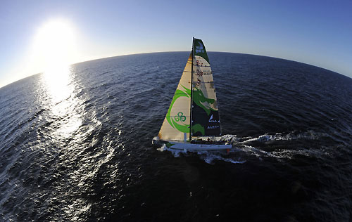 Green Dragon at the start of leg 2 of the Volvo Ocean Race from Cape Town, South Africa to Cochin, India. Photo copyright Rick Tomlinson / Volvo Ocean Race.
