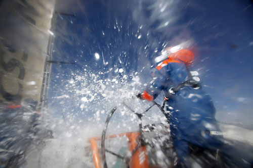 Ericsson 3 doing 39 knots in 40 knots of wind with 6 metre waves, in the Southern Ocean, on leg 2 of the Volvo Ocean Race from Cape Town, South Africa to Cochin, India. Photo copyright Gustav Morin / Ericsson 3 / Volvo Ocean Race.