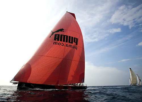 PUMA at the start of Leg 3 of the Volvo Ocean Race 2008-09, from Cochin, India, to Singapore. Leg 3 is expected to take 8-10 days, arriving into Singapore just in time for Christmas. Photo copyright Sally Collison / PUMA Ocean Racing / Volvo Ocean Race.