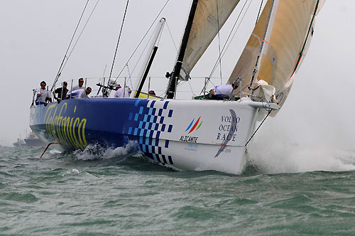 Telefonica Blue skippered by Bouwe Bekking (NED). Photo copyright Dave Kneale / Volvo Ocean Race.