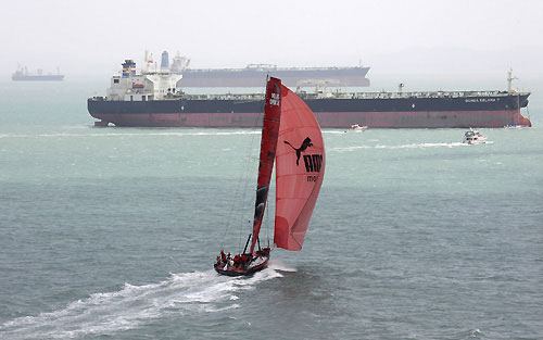 PUMA Ocean Racing, skippered by Ken Read (USA) who finished 2nd overall. Photo copyright Rick Tomlinson / Volvo Ocean Race.