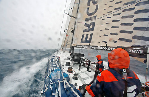 Ericsson 3, on leg 5 of the Volvo Ocean Race, from Qingdao to Rio de Janeiro. Photo copyright Gustav Morin / Ericsson 3 / Volvo Ocean Race.