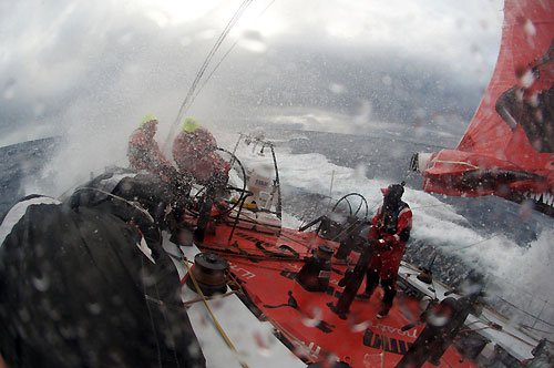 PUMA Ocean Racing, hit rough weather in the Southern Ocean, on leg 5 of the Volvo Ocean Race, from Qingdao to Rio de Janeiro. Photo copyright Rick Deppe / PUMA Ocean Racing / Volvo Ocean Race.