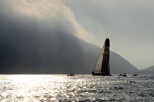 Ericsson 3, skippered by Magnus Olsson (SWE) finish first into Rio de Janeiro on leg 5 of the Volvo Ocean Race, crossing the line at 10:37:57 GMT 26/03/09, after 41 days at sea. Photo copyright Dave Kneale / Volvo Ocean Race.