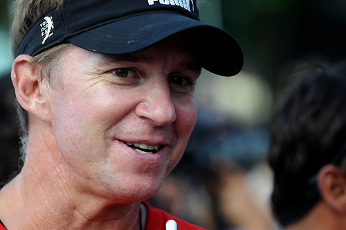 Ken Read (USA), skipper of PUMA Ocean Racing, back in Rio after finishing second in the Light In-port Race in the Volvo Ocean Race in Rio de Janeiro. Photo copyright Dave Kneale / Volvo Ocean Race.