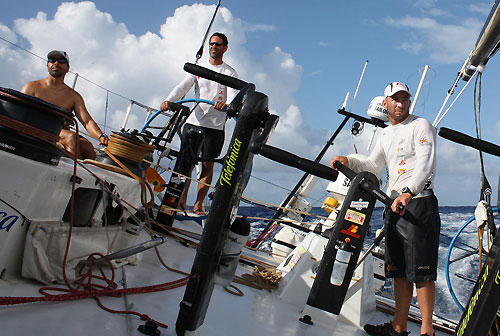 Onboard Telefonica Black on leg 6 of the Volvo Ocean Race, from Rio de Janeiro to Boston. Photo copyright Anton Paz / Telefonica Black / Volvo Ocean Race.