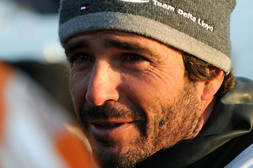Delta Lloyd, skippered by Roberto Bermudez (ESP) (pictured) finish sixth on leg 6 of the Volvo Ocean Race, from Rio de Janeiro to Boston, crossing the finish line at 10:10:29 GMT 27-4-2009. Photo copyright Dave Kneale / Volvo Ocean Race.