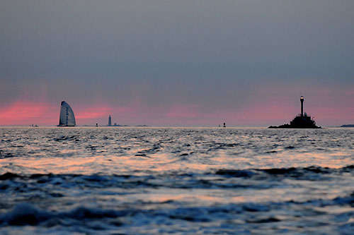 Green Dragon on their final approach to Boston. Skippered by Ian Walker (GBR), Green Dragon finished seventh in leg 6 of the Volvo Ocean Race, from Rio de Janeiro to Boston. They crossed the finish line in Boston at 16:08:10 GMT 27-4-2009. Photo copyright Dave Kneale / Volvo Ocean Race.