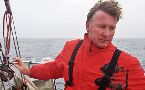 Navigator Andrew Cape, onboard PUMA Ocean Racing, on leg 7 from Boston to Galway. Photo copyright Rick Deppe / PUMA Ocean Racing / Volvo Ocean Race.
