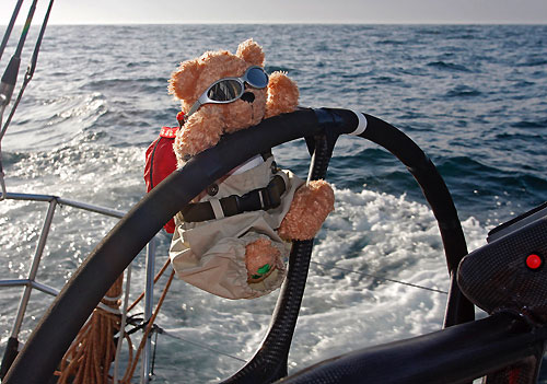 Padraig Bear, assistant shore manager, now joining the sailing team, onboard Green Dragon, on leg 7 from Boston to Galway. Photo copyright Guo Chuan / Green Dragon Racing / Volvo Ocean Race.