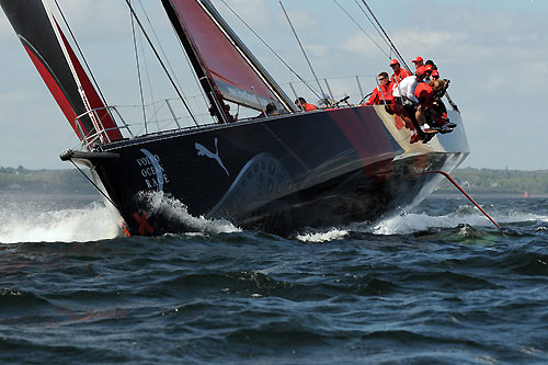 PUMA Ocean Racing taking part in the In-port race practice in Galway Bay. Photo copyright Dave Kneale / Volvo Ocean Race.