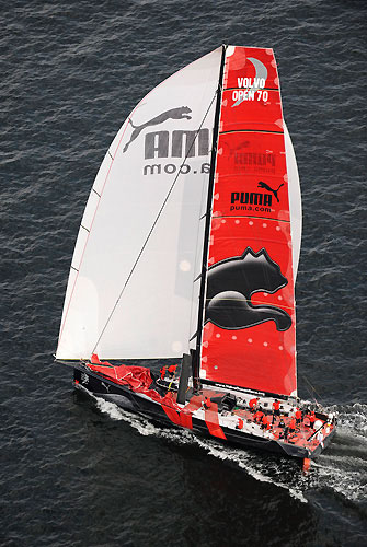 PUMA Ocean Racing, skippered by Ken Read (USA) during the In-port Race in Galway Bay. Photo copyright Rick Tomlinson / Volvo Ocean Race.