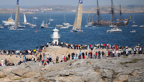 The start of leg 9 from Marstrand to Stockholm. Photo copyright Dave Kneale / Volvo Ocean Race.