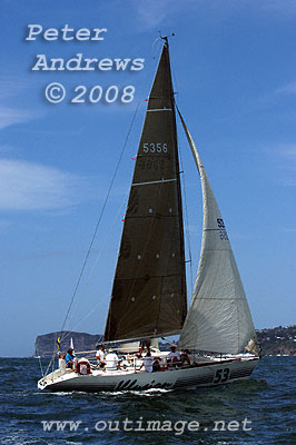 Graham Jackson's Delta 34 Illusion ahead of the start of the Pittwater to Pittwater Ocean Race.