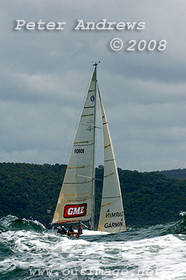 Antony Dunn's Sydney 36 Equinox after the start of the Pittwater to Pittwater Ocean Race.