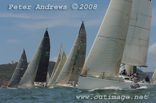 The start ot the Pittwater To Coffs Harbour Offshore Race in 2008. Photo copyright Peter Andrews.