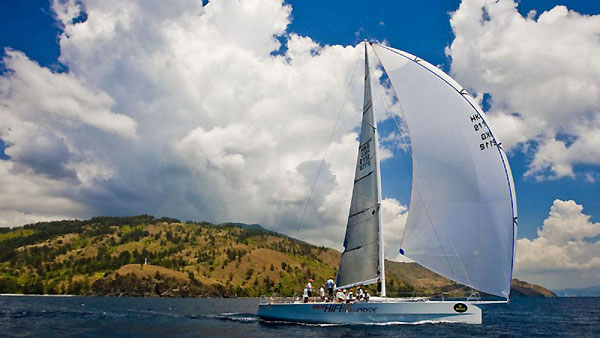 Neil Pryde's Welbourn 52 Custom HI FI from Hong Kong takes line honours in Subic Bay for the Rolex China Sea Race 2008. Photo copyright ROLEX and Carlo Borlenghi.