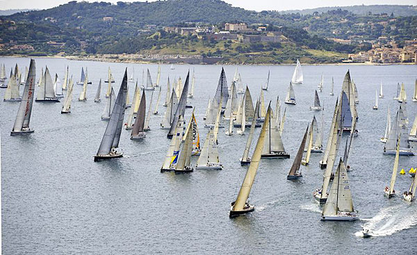 The start of the second race at St Tropez during the Giraglia Rolex Cup 2008.