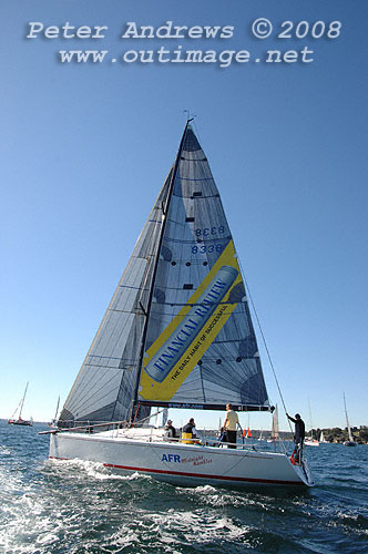 Ed Psaltis and Bob Thomas modified Farr 40 AFR Midnight Rambler, seen here ahead of the start of the 2008 Sydney to Gold Coast Yacht race.
