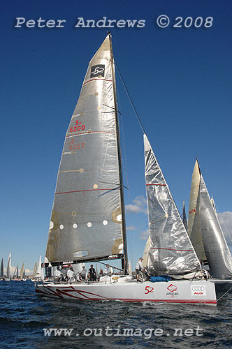 Alan Whiteley's TP52 Cougar II ahead of the start of the 2008 Sydney to Gold Coast Yacht Race.