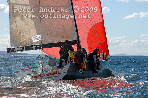 Bruce Taylor's IRC 40 Chutzpah on its way north after the start of the 2008 Sydney to Gold Coast Yacht Race.