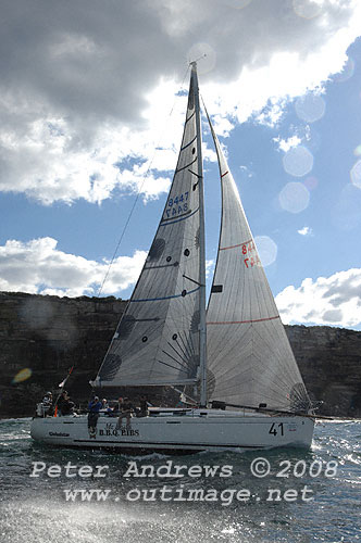 David Beak's Beneteau First 44.7 Mr Beaks Ribs, will be racing in the Audi Sydney Offshore Newcastle Yacht Race and seen here after the start of the 2008 Sydney to Gold Coast Yacht race. Photo copyright Peter Andrews.