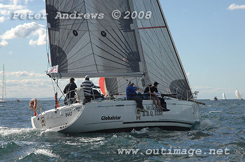 David Beak's Beneteau First 44.7 Mr Beaks Ribs outside the heads after the start of the 2008 Sydney to Gold Coast Yacht Race.