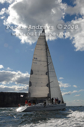 Peter Schwarz's Farr 54 Espresso Forte off North Head after the start of the 2008 Sydney to Gold Coast Yacht Race.
