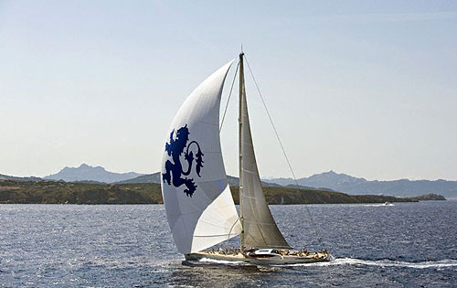 Primero Maritime Ltd's Salperton, 2nd in the Cruising Division after one race in the Maxi Yacht Rolex Cup 2008. Copyright Rolex and Kurt Arrigo.