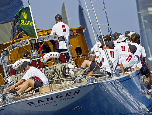 R.S.V. LTD's Ranger, leading the cruising division after two races in the Maxi Yacht RolexCup 2008. Copyright Rolex and Kurt Arrigo.
