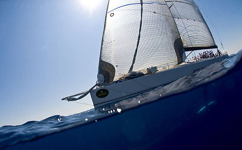George David's Rambler, overall winner in the Racing Division, in the Maxi Yacht Rolex Cup 2008. Copyright Rolex and Kurt Arrigo.