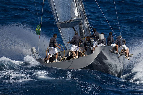 Jean Charles Decaux's 24.4 metre (80 foot) J One, during the Maxi Yacht Rolex Cup 2007.Photo copyright Rolex - Carlo Borlenghi.