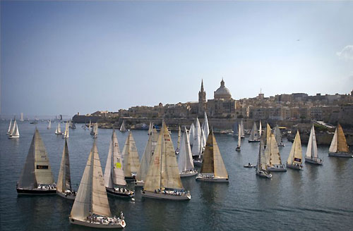The start of the Rolex Middle Sea Race 2008 in Valletta, Malta. Photo copyright ROLEX and Kurt Arrigo.
