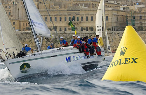 Arthur Podesta's Elusive Medbank at the start of last years Rolex Middle Sea Race. Photo copyright ROLEX and Kurt Arrigo.